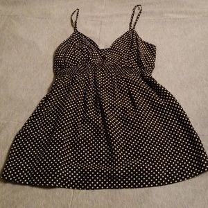 Express polka-dot silk top
